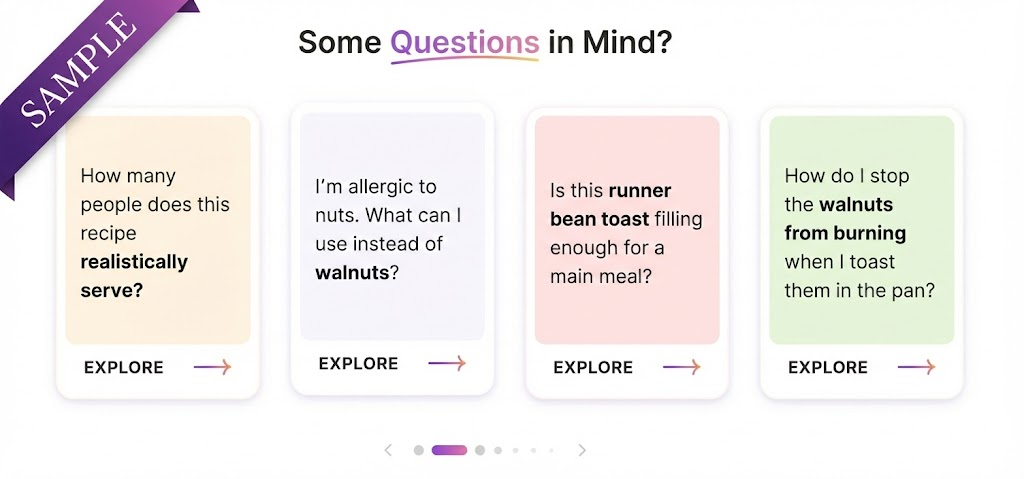 Sample Cards widget